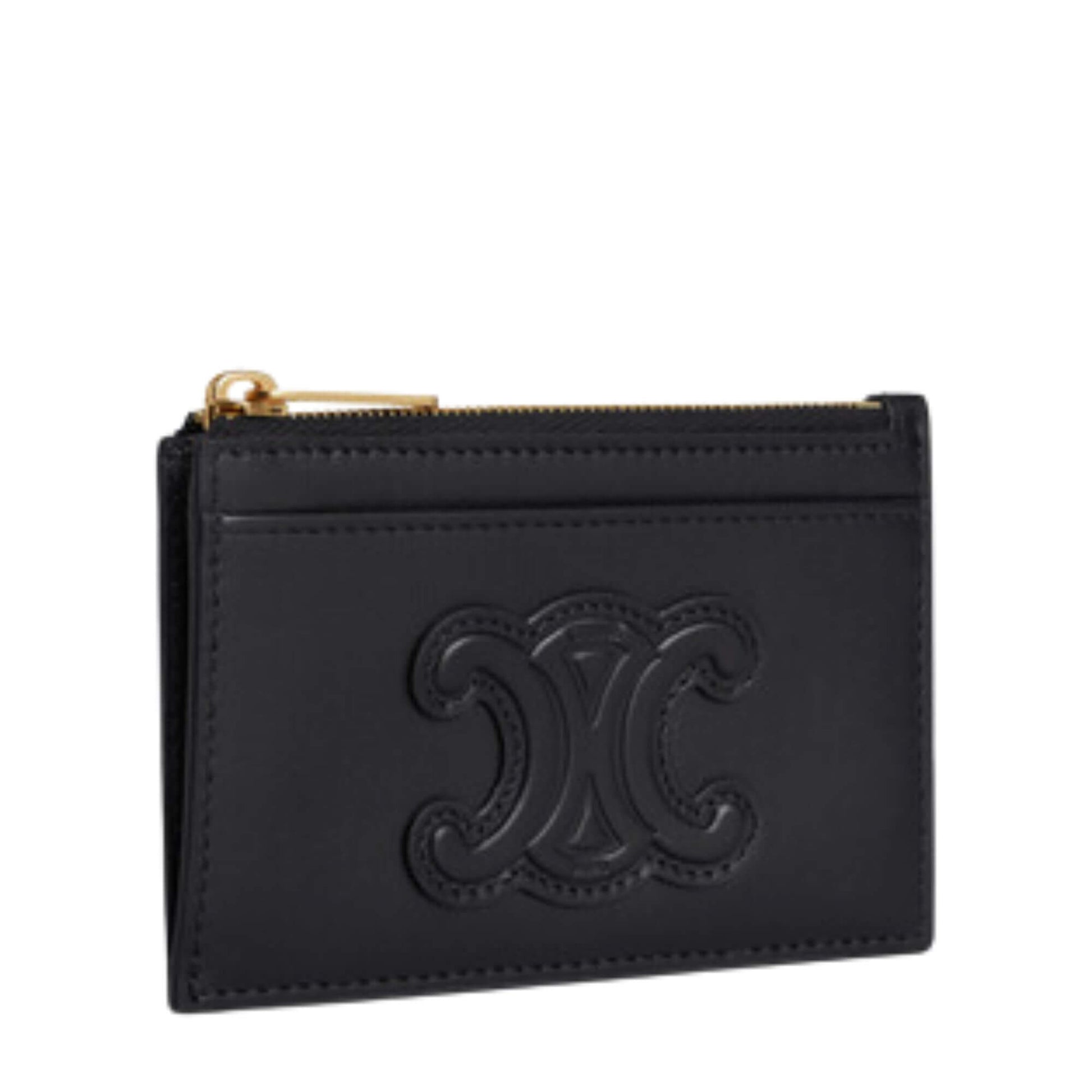 https://eyeluxuryconcierge.com/cdn/shop/files/eyeluxuryconcierge_Celine_Calfskin_Black_ShinyTriompheZipper_CardHolder_2.jpg?v=1746628796&width=1946